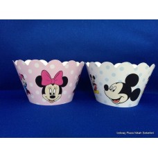 Cup cake Mickey/Minnie Mouse (12st)